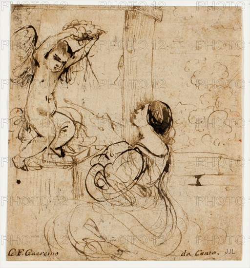 Woman with Putto, n.d. Creator: Guercino.