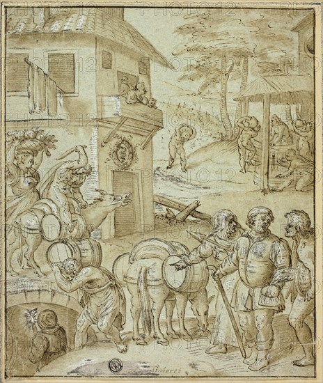 Wine Harvest, n.d. Creators: Jacopo Tintoretto, Frans Floris, Willem Key.