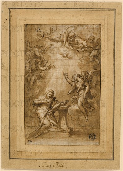 Study for the Annunciation, n.d. Creator: Lazzaro Baldi.