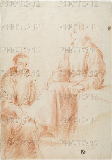 Two Monks, n.d. Creator: Lodovico Carracci.