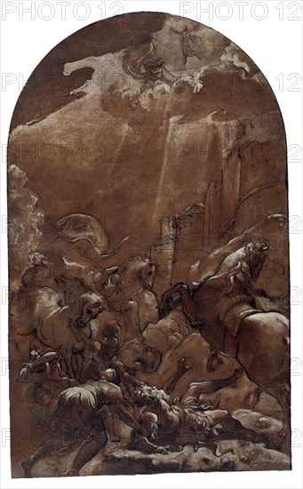 The Conversion of Saint Paul, 1587/89. Creator: Lodovico Carracci.