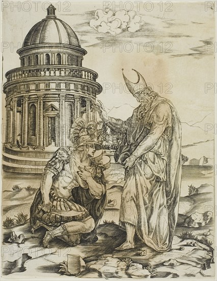 St. Ambrose and the Emperor Theodosius, n.d. Creator: Master IRs.