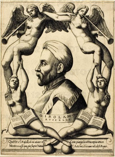 Portrait of Girolamo Ruscelli, 1566. Creator: Nicolo Nelli.