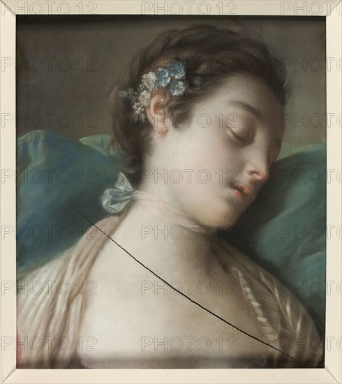 Sleeping Girl, c.1750. Creator: Pietro Rotari.