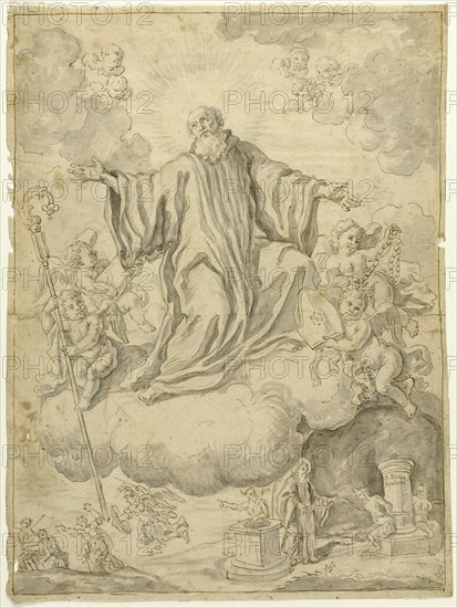 Apotheosis of Saint Elias, n.d. Creator: School of Carlo Maratti Italian, 1625-1714.