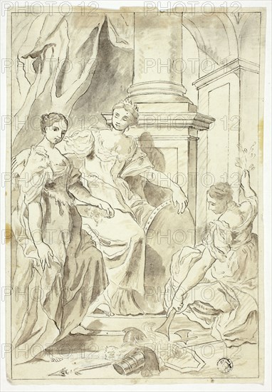 Allegory of Peace, n.d. Creator: School of Francesco Solimena Italian, 1657-1747.