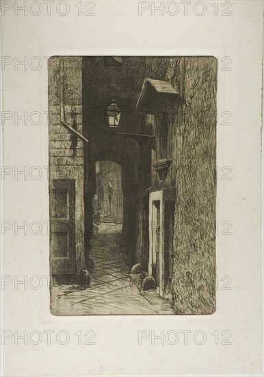 Via dei Cavalieri, 1886. Creator: Telemaco Signorini.