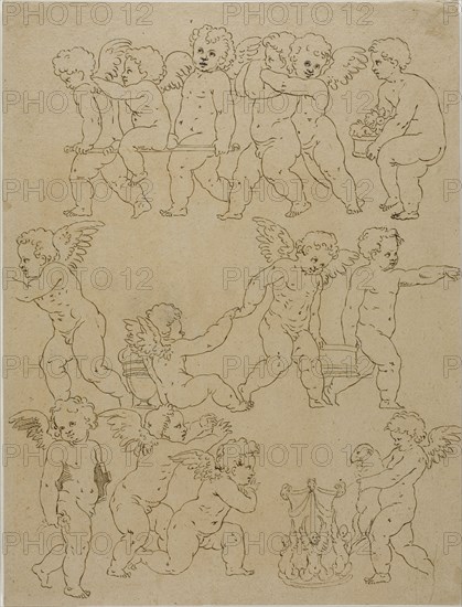 Putti Performing Tasks, n.d. Creator: Unknown.