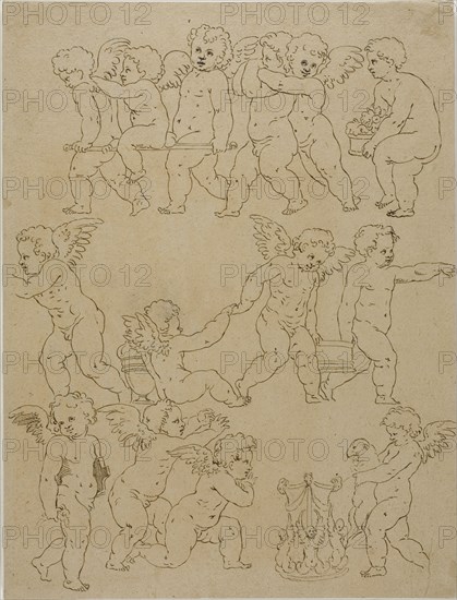 Putti Performing Tasks, n.d. Creator: Unknown.