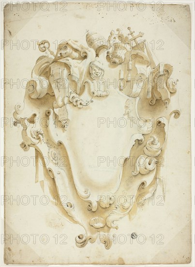 Design for Ecclesiastical Escutcheon, n.d. Creator: Unknown.