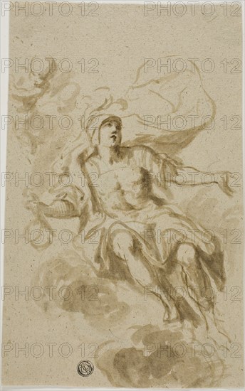 Warrior Seated on Clouds, n.d. Creator: Unknown.