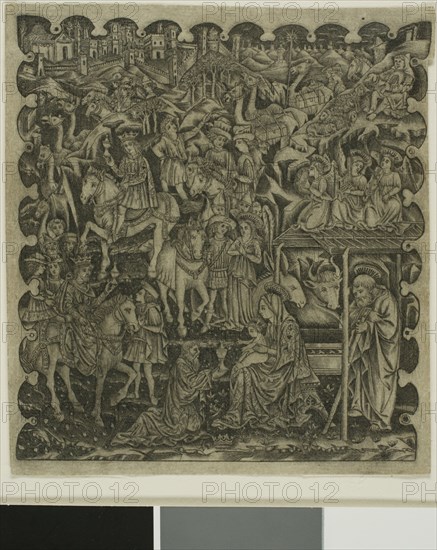 Adoration of the Magi, 1450-64, printed in the 18th century. Creator: Unknown.