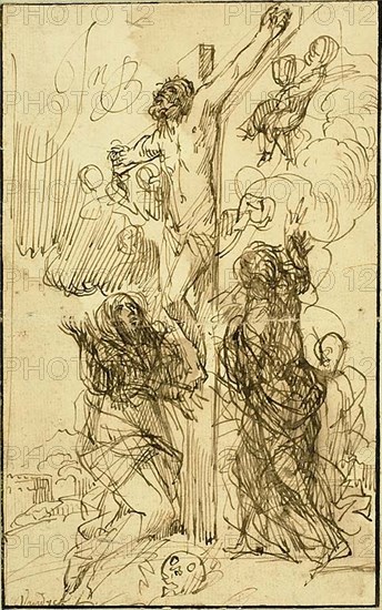 The Crucifixion, n.d. Creator: Jan Philipsz van Bouckhorst.