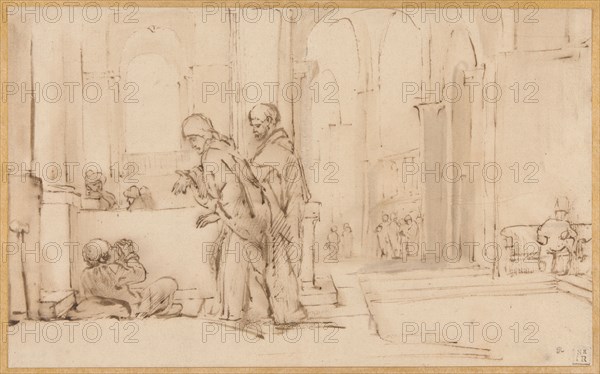 Peter and John at the Temple Gate, 1626/69. Creator: Willem Drost.