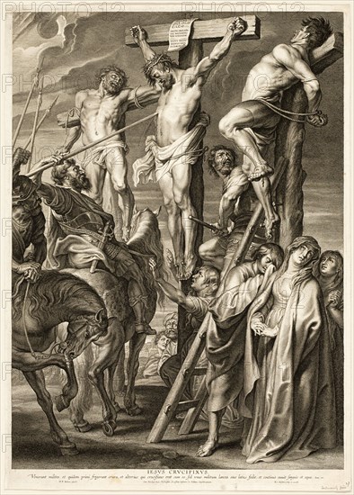The Crucifixion (Coup de Lance), 1631. Creator: Boetius Adams Bolswert.