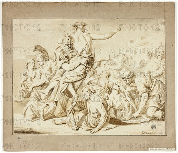 Rape of the Sabines, c.1681. Creator: Jacob Toorenvliet.