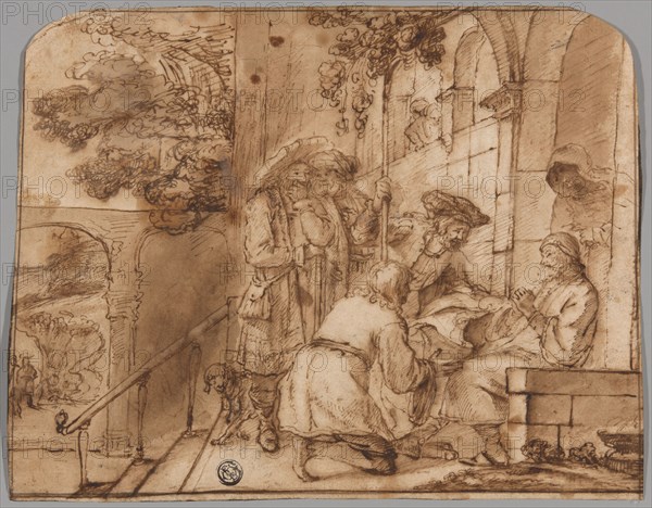 Joseph's Brothers Showing His Coat to Jacob, 1640/49. Creator: Jan Victors.