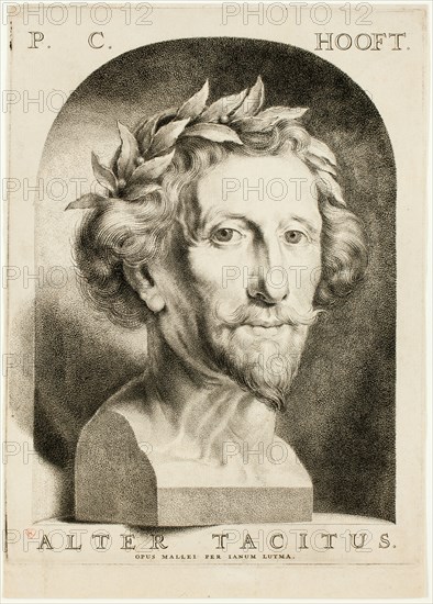 Portrait of Pieter Cornelisz. Hooft, 1669/81. Creator: Janus Lutma.