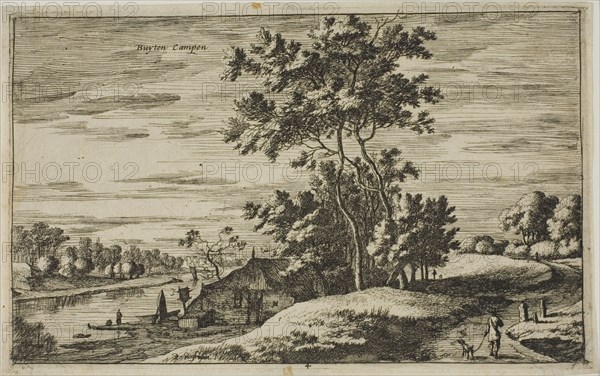 View Near Kampen, plate 4 from Views of Dutch Villages, c.1650. Creator: Roelant Roghman.