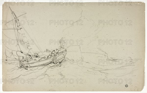 Fishing Boats at Sea, n.d. Creator: Unknown.