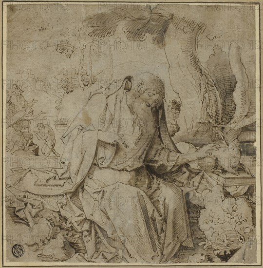 St. John with the Lamb, c.1520. Creators: Unknown, Jan Claudius de Cock.