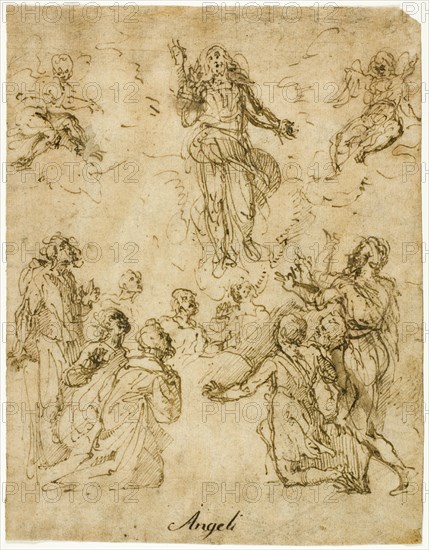 Ascension of Christ, n.d. Creator: Giulio Cesare Angeli.