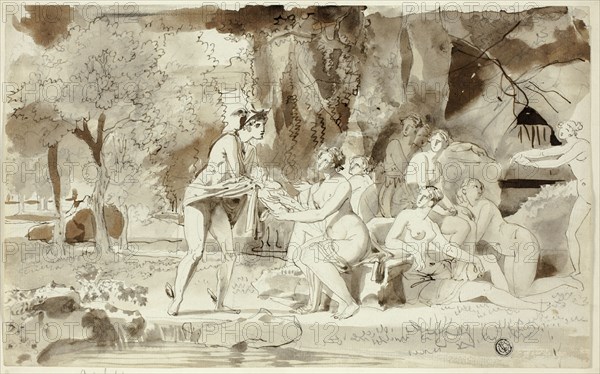 Mercury Bringing Bacchus to be Raised by the Nymphs, n.d. Creator: Juan Cristobal.
