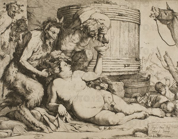 Silenus at the Wine Vat, 1628. Creator: Jusepe de Ribera.