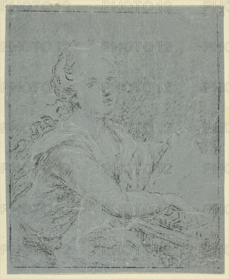 Woman at Spinet, n.d. Creator: Angelica Kauffman.