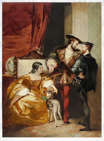 Francis I and the Duchess d'Étampes, n.d. Creator: Unknown.