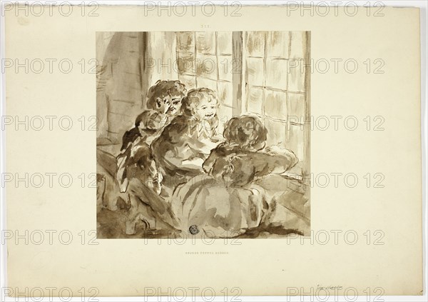 Children at Window, n.d. Creator: George Fennel Robson.