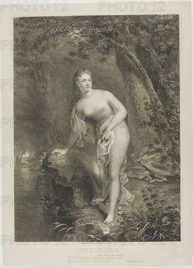 Musidora, 1825. Creator: Asher Brown Durand.