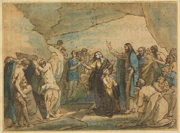 The Raising of Lazarus, 1780. Creator: Benjamin West.