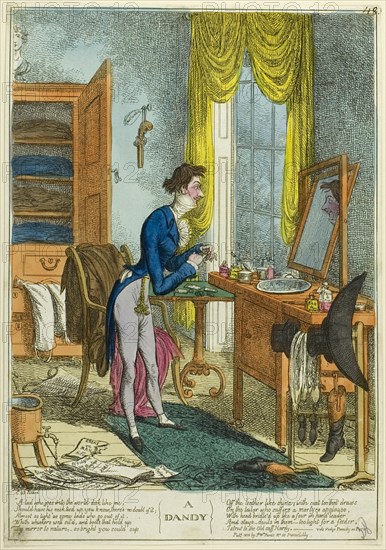 A Dandy, published 1818. Creator: Charles Williams.