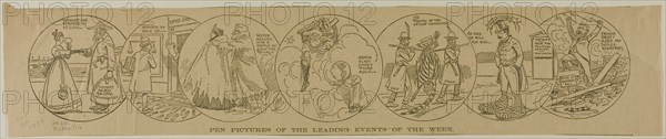 Pen Pictures of The Leading Events of the Week, from Chicago Tribune, published Dec 30, 1894. Creator: Harold R Heaton.