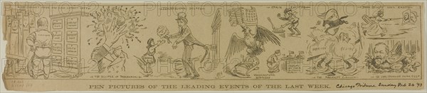 Pen Pictures of the Leading Events of the Last Week, from Chicago Tribune, pub. Feb 26, 1893. Creator: Harold R Heaton.