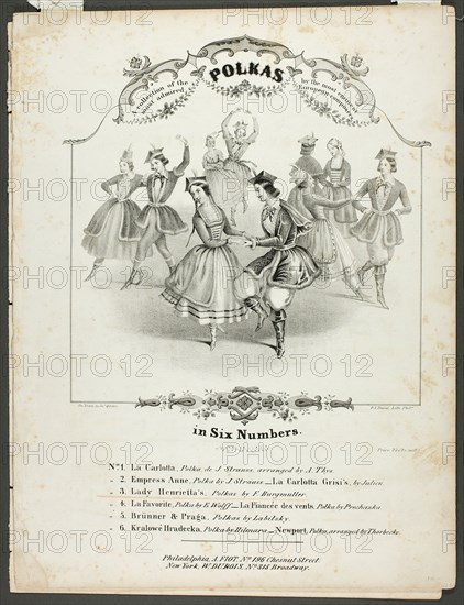 A Collection of the Most Admired Polkas..., n.d. Creator: James Queen.