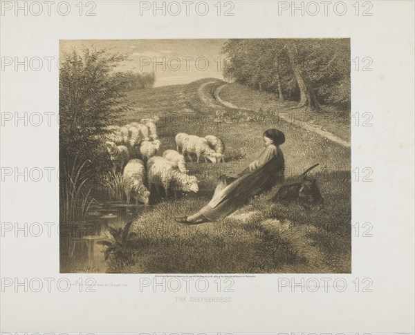 The Shepherdess, 1871. Creator: Joseph Foxcroft Cole.