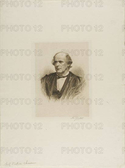 Portrait of Chief Justice Chase, 1890. Creator: Max Rosenthal.