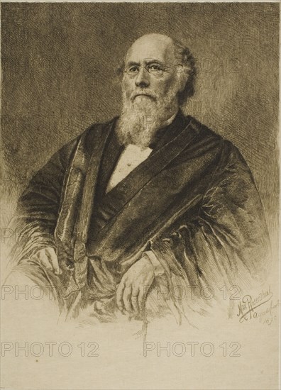 Portrait of Justice Stephen Field, 1890. Creator: Max Rosenthal.