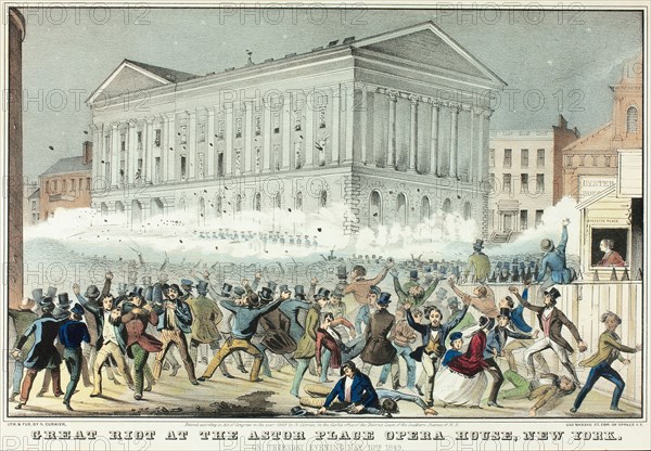 Great Riot at the Astor Place, n.d. Creator: Nathaniel Currier.