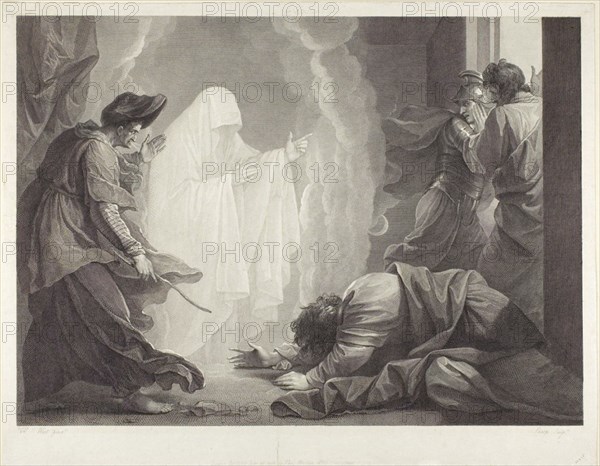 Saul and the Witch of Endor, 1788. Creator: William Sharp.