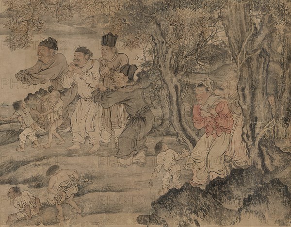 Yang Pu Moving His Family, Yuan dynasty (1279-1368). Creator: Unknown.