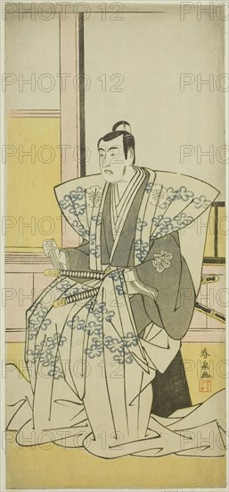 The Actor Matsumoto Koshiro IV as Hatakeyama Shigetada in the Play Edo no Fuji..., c. 1789. Creator: Katsukawa Shunsen.