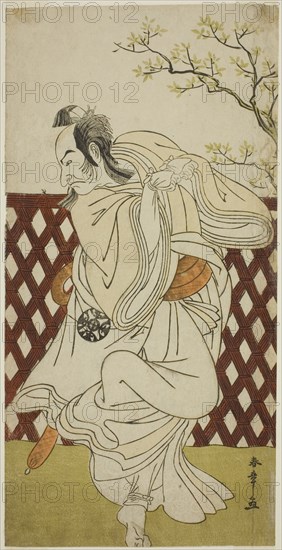 The Actor Nakamura Nakazo I as Sakon-gitsune in the Play Hana-zumo Genji Hiiki, Performed..., c1775. Creator: Shunsho.