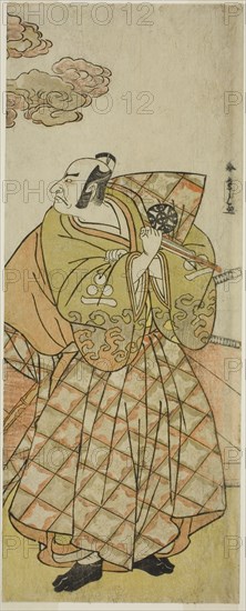 The Actor Nakamura Nakazo I as Watanabe no Tsuna in the Play Shitenno Tonoi no... c. 1781. Creator: Shunsho.