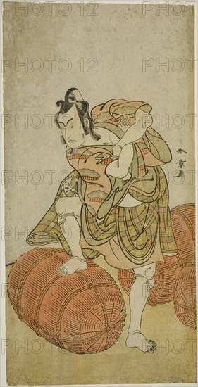 The Actor Matsumoto Koshiro IV as Matsuo-maru in the Play Sugawara Denju Tenarai..., c. 1779. Creator: Shunsho.