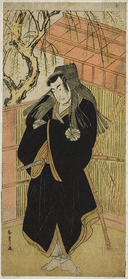 The Actor Matsumoto Koshiro IV as Matsuo-maru (?) in the Play Sugawara Denju Tenarai..., c. 1779. Creator: Shunsho.