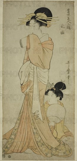 Northern Quarter (Hokkoku), from the series "Three Amusements of Contemporary..., c. 1800. Creator: Kitagawa Utamaro.