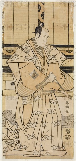 The Actor Ichikawa Yaozo lll as Soga no Juro Sukenari (Sandai-me Ichikawa Yaozo no...1795. Creator: Toshusai Sharaku.